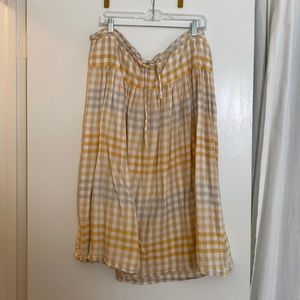 Madewell Ombré Plaid Skirt